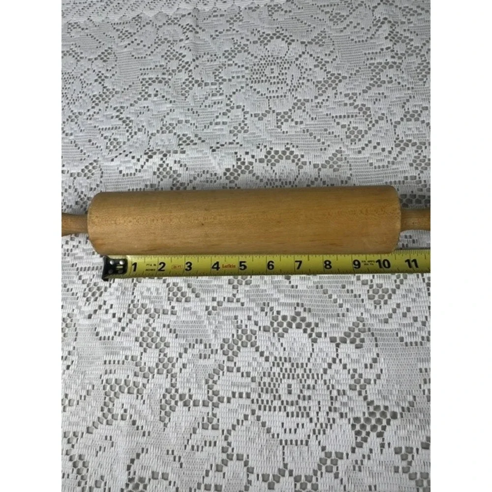 Vintage Wooden Rolling Pin 16.5‎ Inch Farmhouse Hardwood Dough Roller Natural